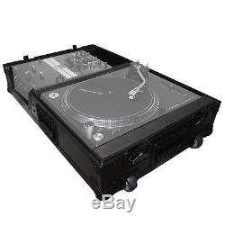 ProX XS-TMC1012WBL Turntable in Battle Mode & Single 10/12 Mixer Coffin Case