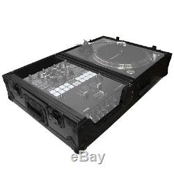 ProX XS-TMC1012WBL Turntable in Battle Mode & Single 10/12 Mixer Coffin Case