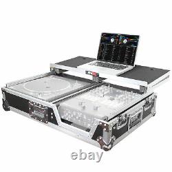 ProX XS-TMC1012WLT Single Turntable & Mixer Flight Case WithLaptop Shelf & Wheels