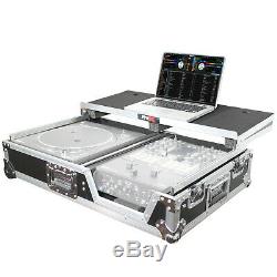 ProX XS-TMC1012WLT Single Turntable and Mixer Flight Case WithSliding Laptop Shelf
