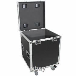ProX XS-UTL4 Utility Flight Case with Black Laminate 4 Casters with Caster Dishes