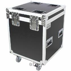 ProX XS-UTL4 Utility Flight Case with Black Laminate 4 Casters with Caster Dishes