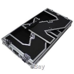 ProX XS-ZTABLE Folding Portable Z-Style DJ Table Flight Case w handles & wheels