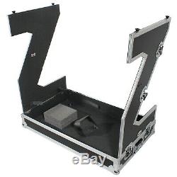 ProX XS-ZTABLE JR DJ Z-Table Junior Workstation Portable WithHandles & Wheels