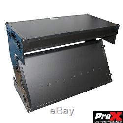 ProX XS-ZTABLEBL Portable Z-Style DJ Flight Case Table WithHandles & Wheels Black