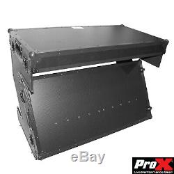 ProX XS-ZTABLEBL Portable Z-Style DJ Flight Case Table WithHandles & Wheels Black