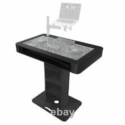 ProX XZF-DJCT BL Black Control Tower DJ Controller Booth Podium Stand & Cases