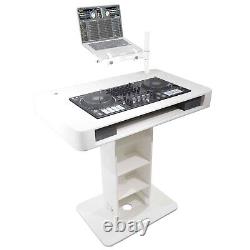 ProX XZF-DJCT W CASE Control Tower with Laptop Stand, and Travel Cases White