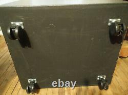 Professional Audio Portable Outboard Gear Rack Slanted Top Area-On Caster Wheels
