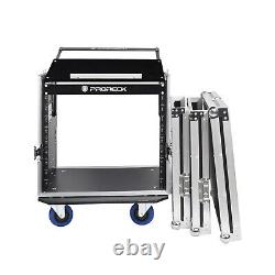 RK RECK 10U Rack Case With Slant Mixer Top, 20'' Rackable Depth, Plywood, 10U