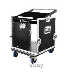 RK RECK 10U space Rack Case With Slant Mixer Top, 20'' Rackable Depth, Plywood