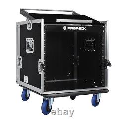 RK RECK 10U space Rack Case With Slant Mixer Top, 20'' Rackable Depth, Plywood