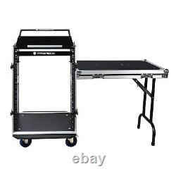 RK RECK 16U Rack Case With Slant Mixer Top, 20'' Depth, Plywood, Side table