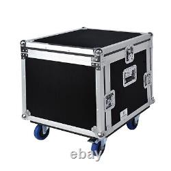 RK RECK 8U Rack Case With Slant Mixer Top, 20'' Rackable Depth, Plywood, 8U