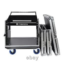 RK RECK 8U space Rack Case With Slant Mixer Top, 20'' Rackable Depth, Plywood