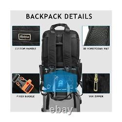 Rabjen DJ Backpack for Club Gigs, DJ Mixer Case Compatible with Pioneer DJ DD