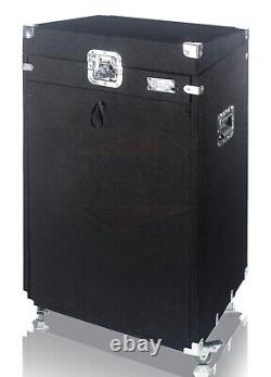 Rack Mount Cabinet Flight Case Studio Mixer DJ Booth Cart Stand AMP Stage Gear