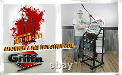 Rack Mount Cart Stand Rolling Studio Mixer Gear Pro Audio IT Server Holder Case