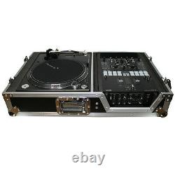 Road Case for DJ Single Turntable In Battle Mode & 10 Inch or 12 Inch Mixer