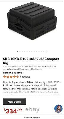 SKB 1SKB-R102 10U x 2U Compact Rig Used