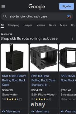 SKB 1Skb-R6UW Rolling Roto Rack Case Black BRAND NEW IN TAGS