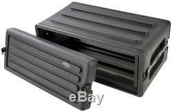 SKB 4 Space Effects Rack Road Case 10.7 Deep DJ Wireless System or Guitar Case