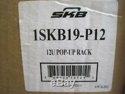 SKB MOLDED 12U RACK SHOCK MOUNT CASE for MIXERS, EQ, EFFECTS, POWER AMPS, DJ
