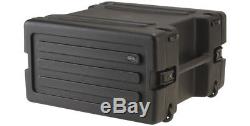 SKB MOLDED 6U RACK MOUNT CASE with WHEELS for MIXERS, EQ, EFFECTS, POWER AMPS DJ