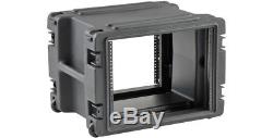 SKB MOLDED 8U RACK MOUNT CASE with WHEELS for MIXERS, EQ, EFFECTS, POWER AMPS DJ