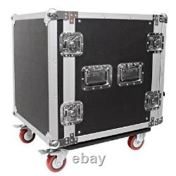 Seismic Audio 12 Space Rack Case with Casters PA DJ 12U Road Case