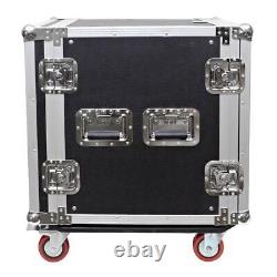 Seismic Audio 12 Space Rack Case with Casters PA DJ 12U Road Case