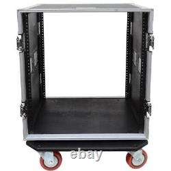 Seismic Audio 12 Space Rack Case with Casters PA DJ 12U Road Case