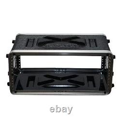 Seismic Audio SALWR4S Lightweight 4 Space Compact ABS Rack Case 4U PA D
