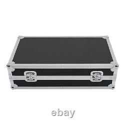 Sound Box 14U PA Rack/Road Case with 11U Slant Mixer Top 2 DJ Tables with Casters