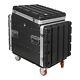 Sound Town 10U ABS Case Slant Mixer Casters 24.5 Depth 12U Top STMR-A12X10UW
