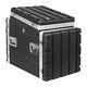 Sound Town 10U ABS Rack Case with Mixer Top, 24.5 Depth, 12U Top (STMR-A12X10U)
