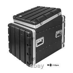 Sound Town 10U ABS Rack Case with Mixer Top, 24.5 Depth, 12U Top (STMR-A12X10U)