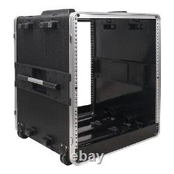 Sound Town 12U Rack/Road Case with 11U Rack Space, ABS Construction (STRC-A12UT)