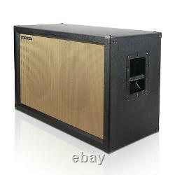 Sound Town 2x12 Empty Guitar Speaker Cabinet, Plywood, Black (GUC212BK-EC)