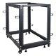 Sound Town 4-Post 15U Open Frame Server Rack with Adjustable Depth ST4POF-A15U