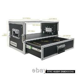 Sound Town 4U Rack Case 2U Drawer for 19 Amps/Mixers/Mic Receivers STRC-4U2DR