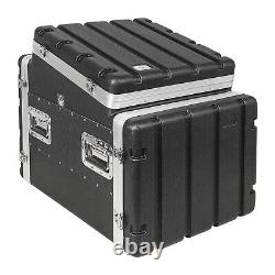 Sound Town 8U ABS Rack Case with Slant Mixer Top, 21 Depth, 10U Top (STMR-A10X8U)