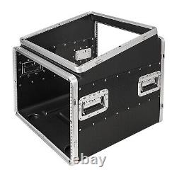 Sound Town 8U ABS Rack Case with Slant Mixer Top, 21 Depth, 10U Top (STMR-A10X8U)