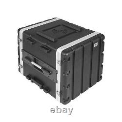 Sound Town Lightweight 10U PA DJ Rack/Road Case with 9U Rack Space, ABS Const
