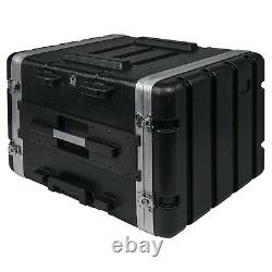 Sound Town Lightweight 8U PA DJ Case with 7U Rack ABS, 19 Depth (STRC-A8UT)
