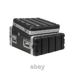 Sound Town Lightweight and Compact 4U ATA ABS Rack Case, with Slant Mixer Top