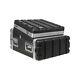 Sound Town Lightweight and Compact 4U ATA ABS Rack Case, with Slant Mixer Top