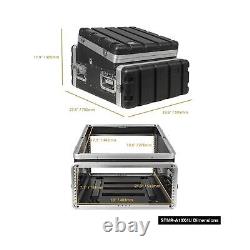 Sound Town Lightweight and Compact 4U ATA ABS Rack Case, with Slant Mixer Top