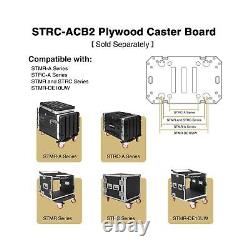 Sound Town Lightweight and Compact 4U ATA ABS Rack Case, with Slant Mixer Top