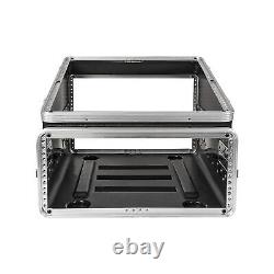 Sound Town Lightweight and Compact 4U ATA ABS Rack Case, with Slant Mixer Top